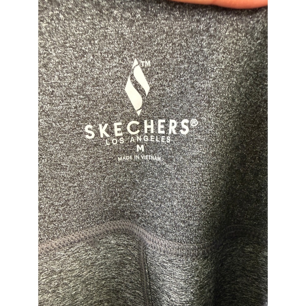 Skechers GO WALK High Waisted Legging Charcoal Heather Grey Women's Size Medium - Picture 4 of 5